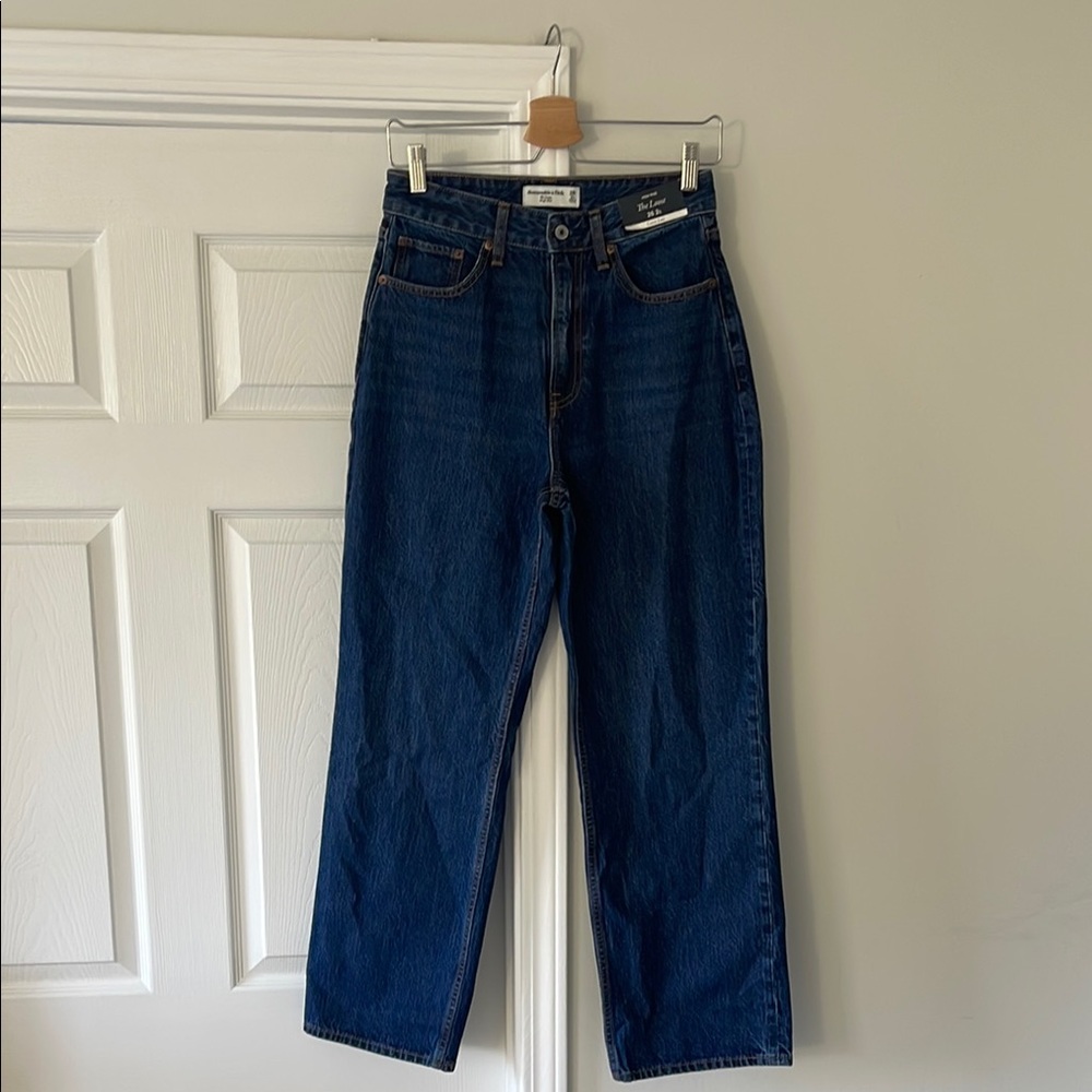 Abercrombie & Fitch High Rise Jeans - Dark Blue